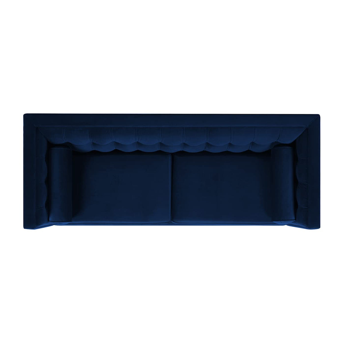 Navy Blue Velvet Tufted Sofa V57259