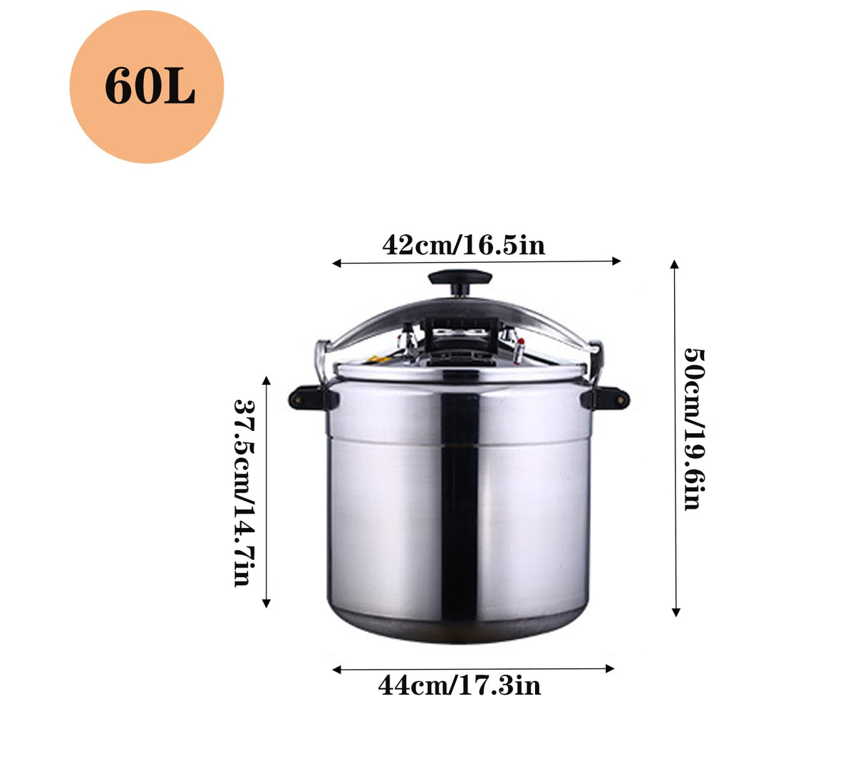 60 Quart Aluminum Commercial Pressure Canner L873941