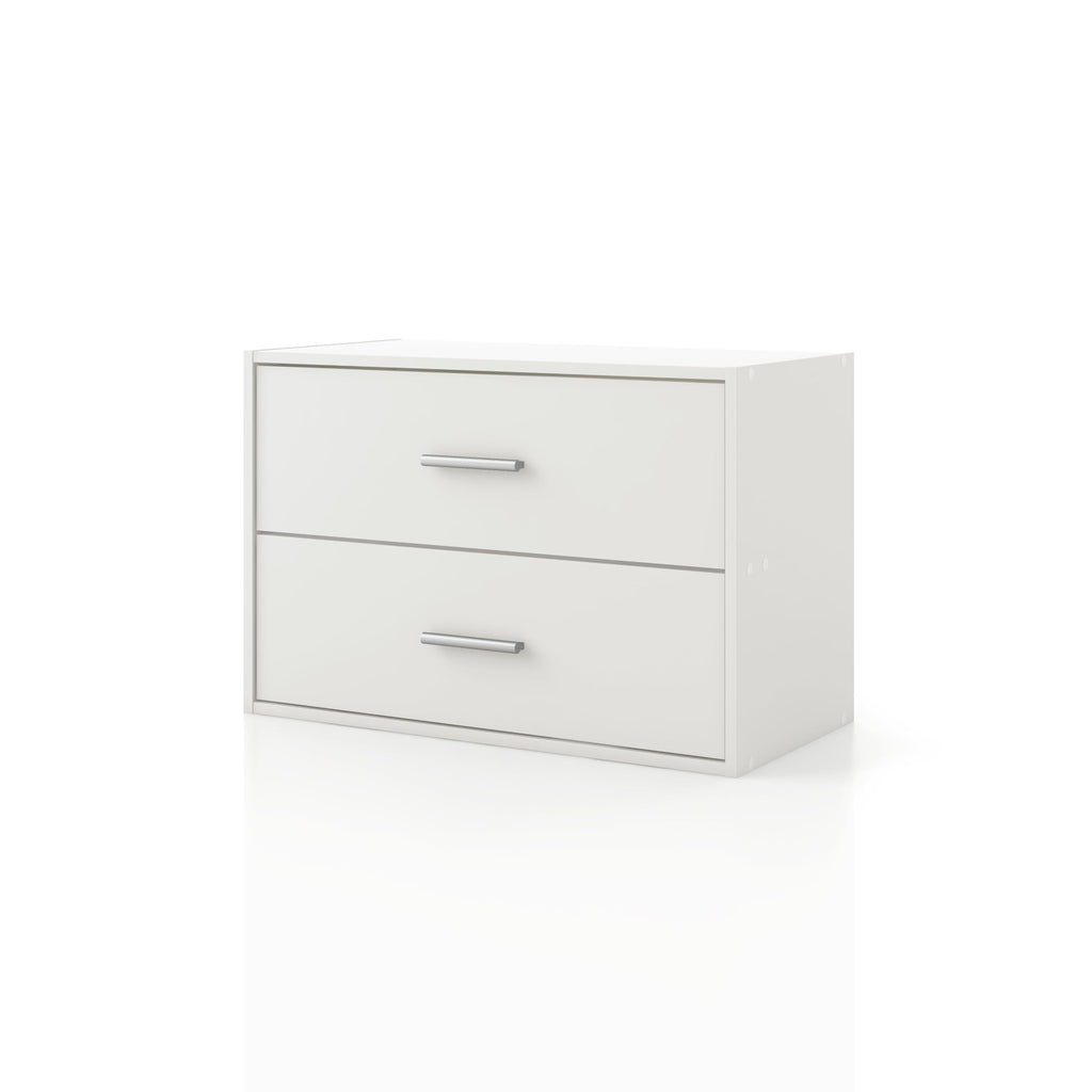 2-Drawer Wooden Stackable Storage Drawers V52889