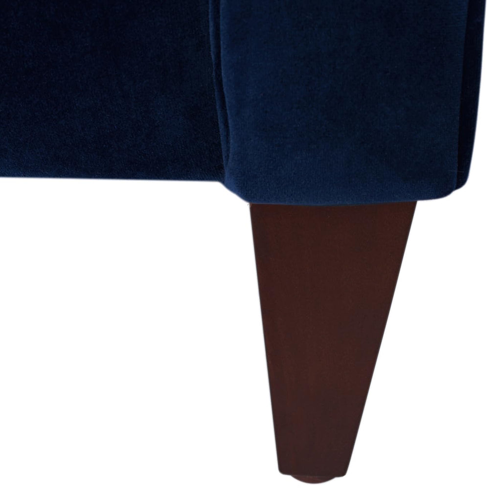 Navy Blue Velvet Tufted Sofa V57259