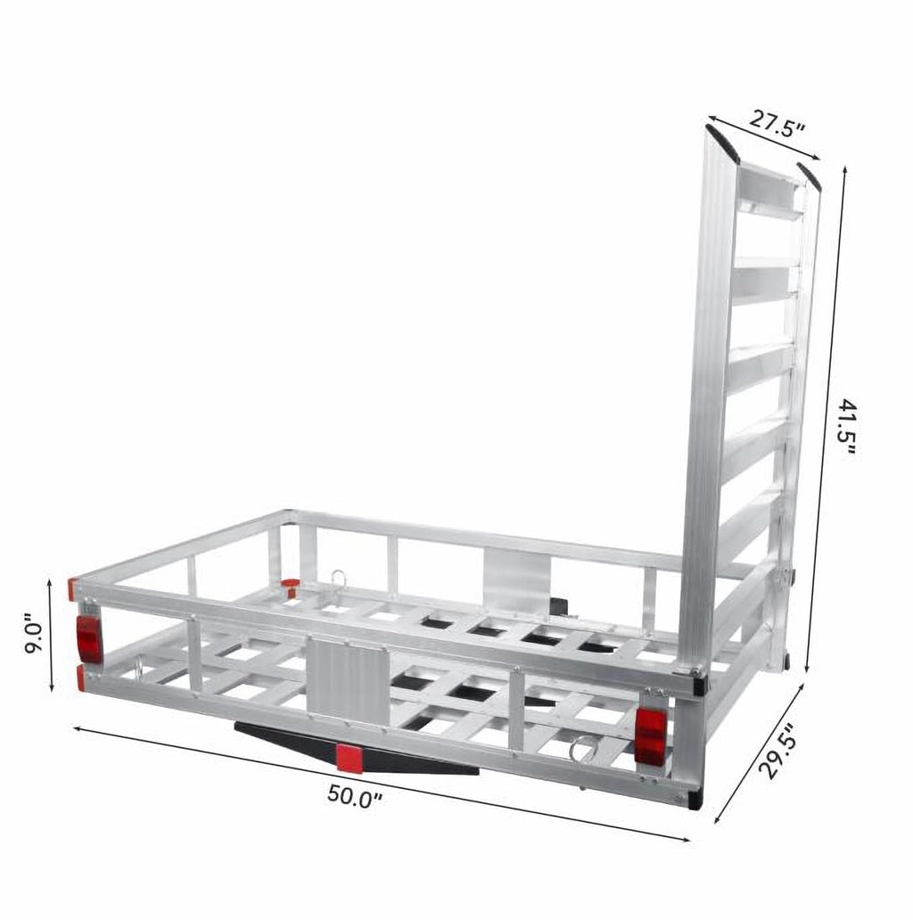 Aluminum Cargo Carrier with 50" Loading Ramp D617457