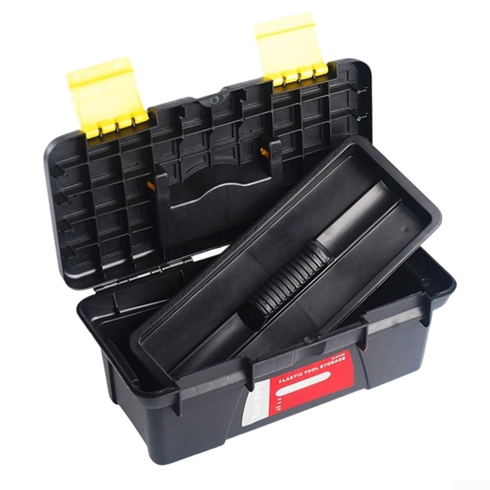 10-Inch Two-Layer Plastic Toolbox with Secure Latch H954714
