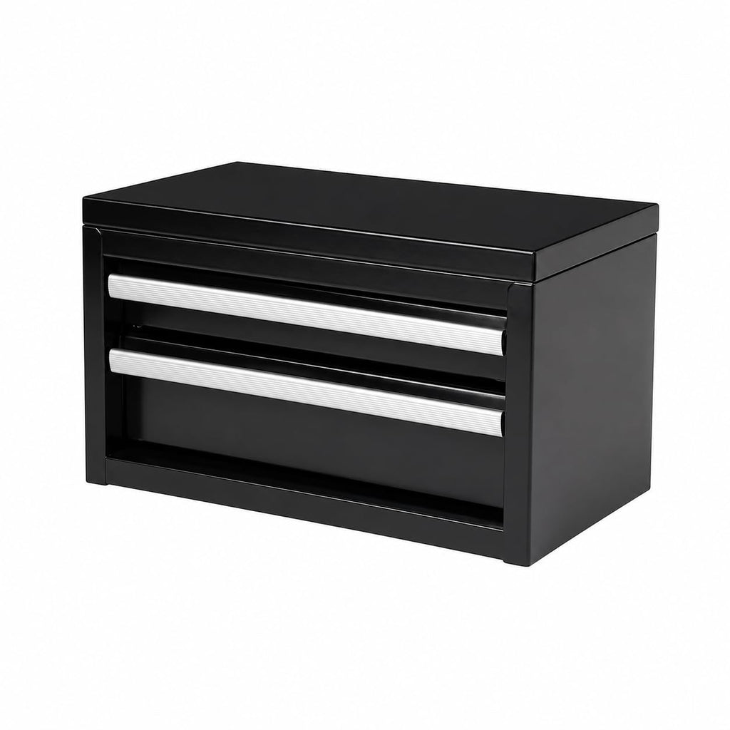 Mini 2-Drawer Steel Tool Box Black K2678