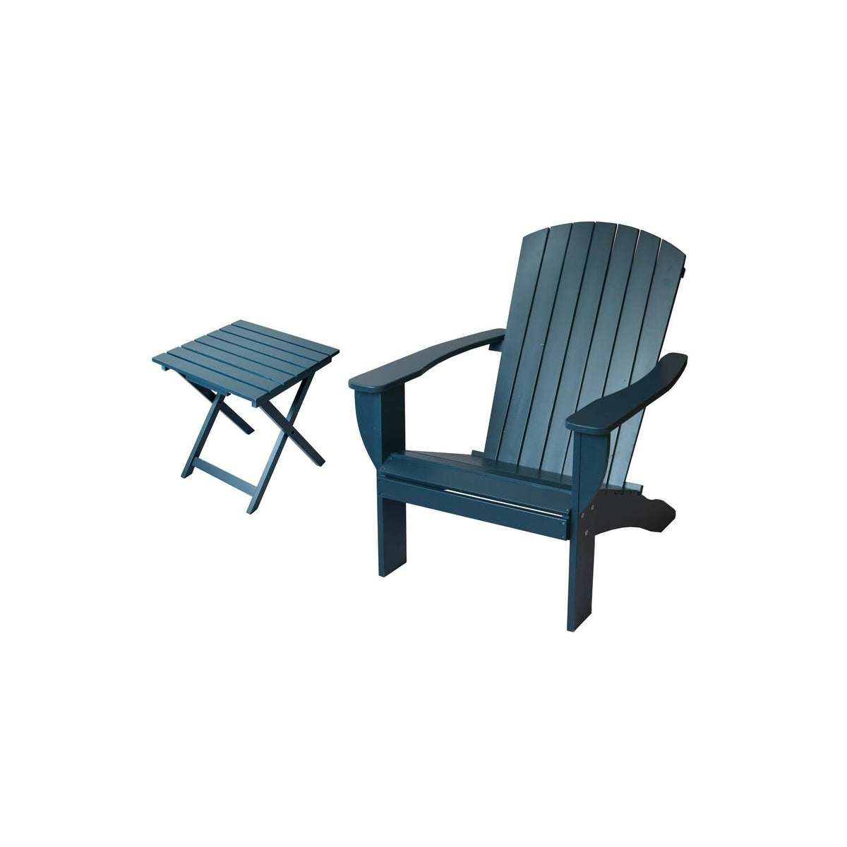Solid Cedar Extra Wide Adirondack Chair with Folding Table U164