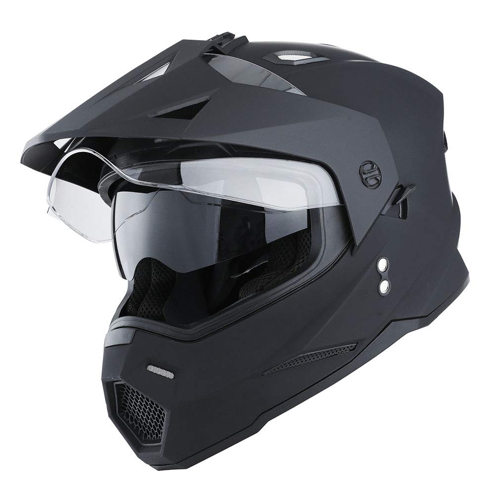 Dual Sport Motorcycle Full Face Helmet Dual Visor V93093