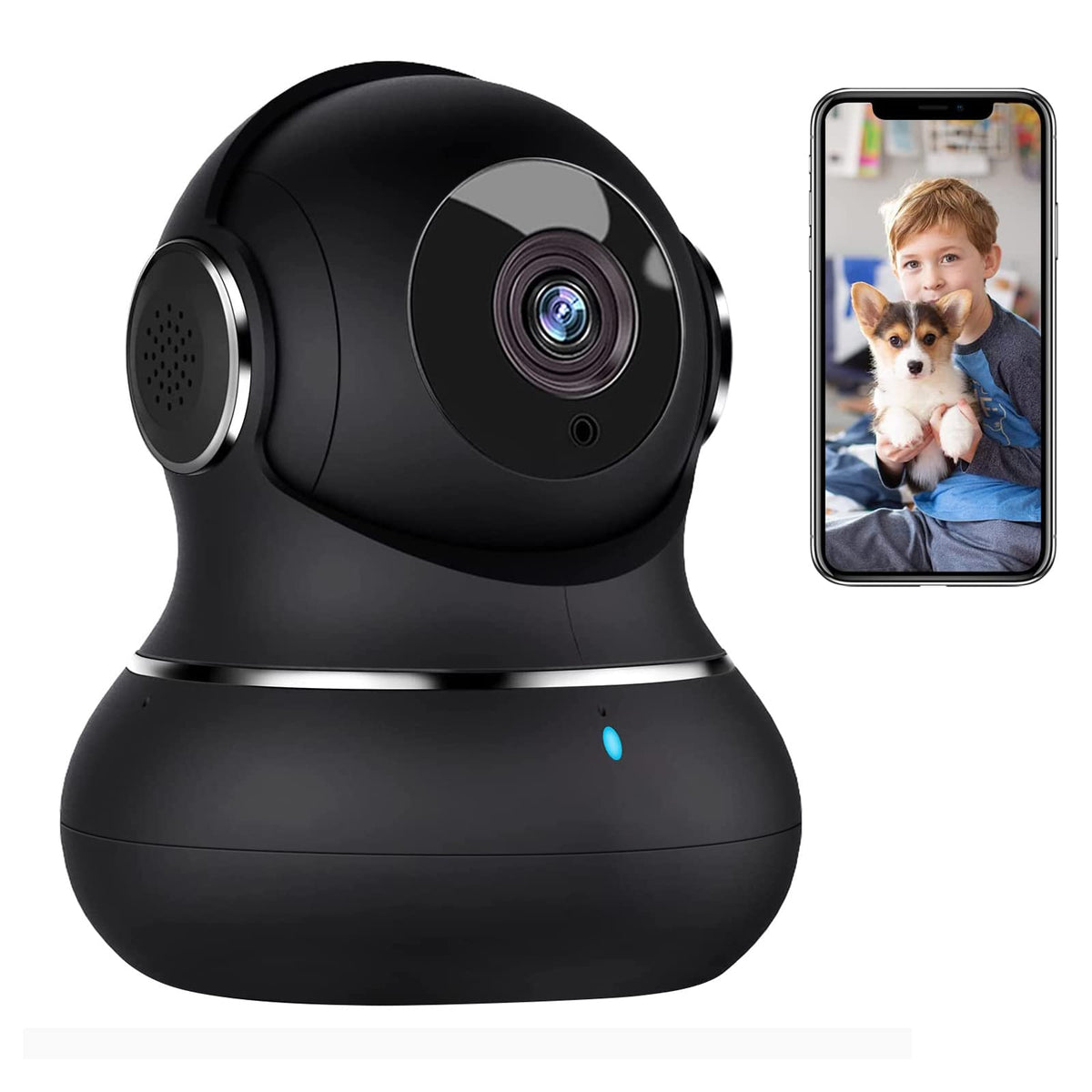 2K Indoor Security Camera with Motion Detection Night Vision M737