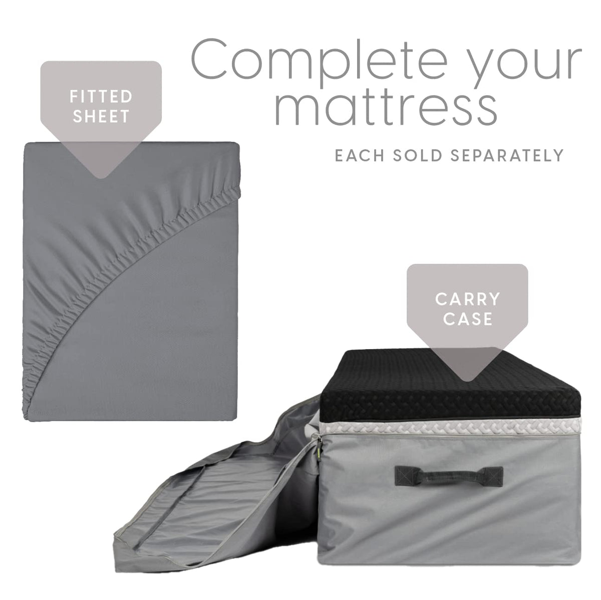 Memory Foam Tri Folding Mattress with Waterproof Washable Cover V5420