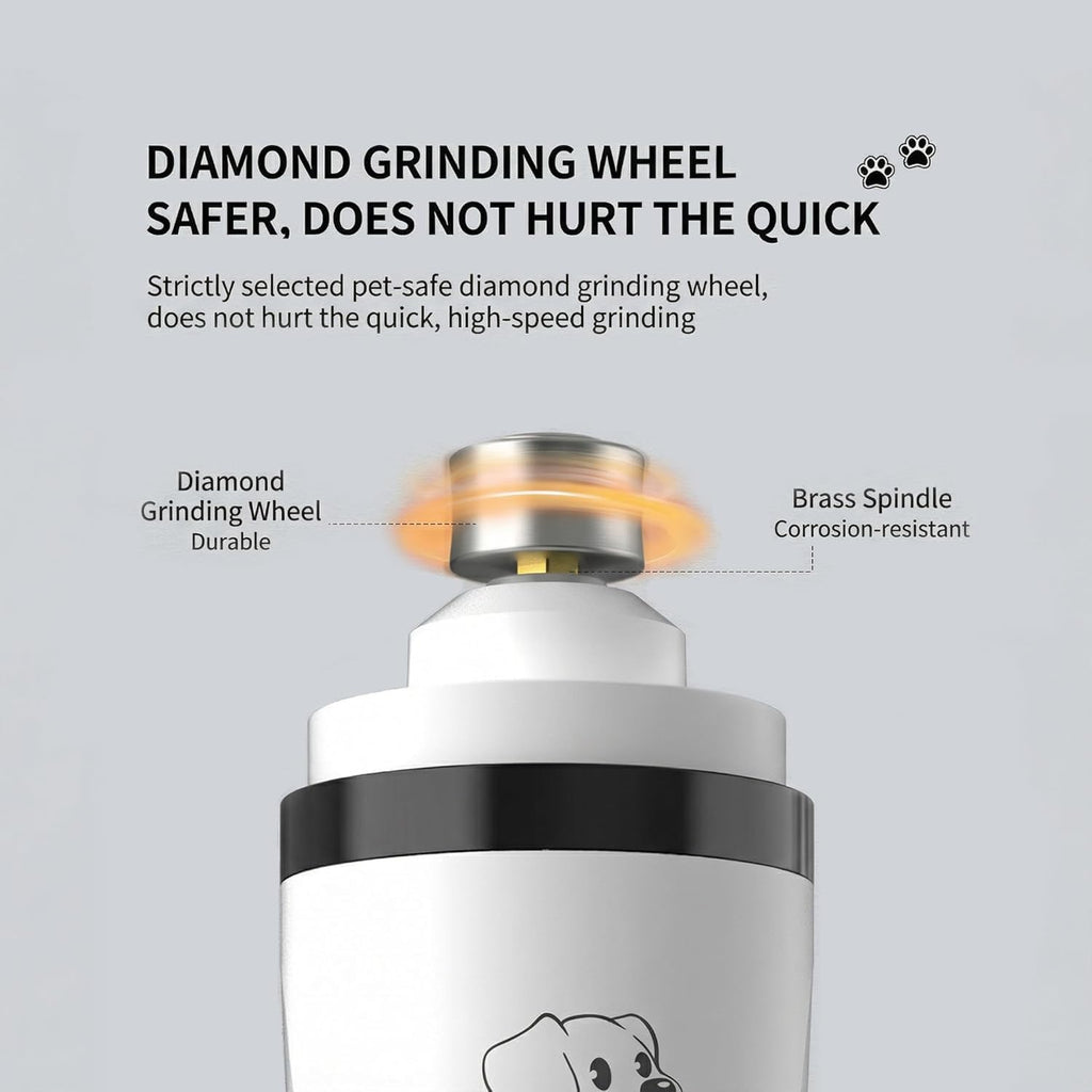 Electric Pet Nail Trimmer with LED Light 3-Speed K817178