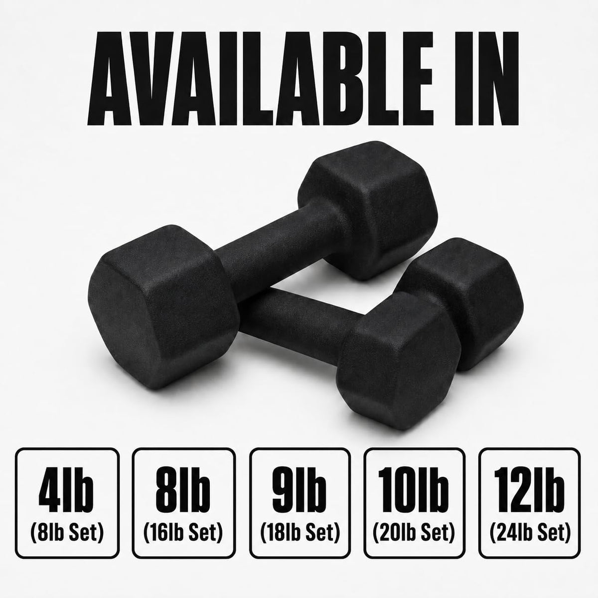 10lb Neoprene Dumbbell Pair O8650