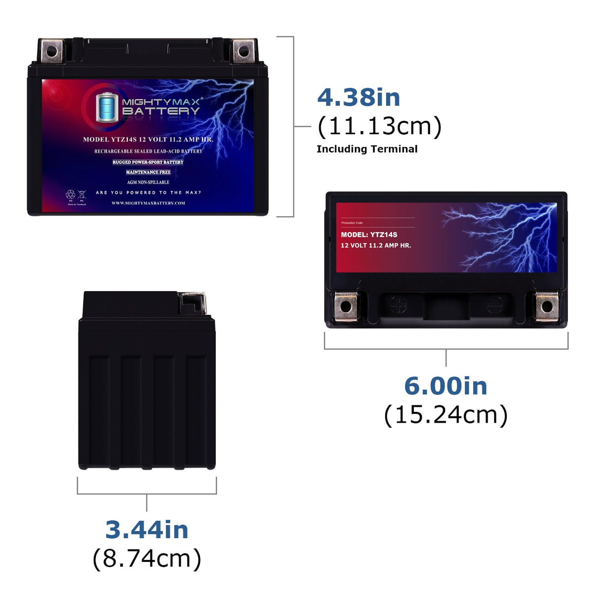 12v 11.2Ah 230CCA Battery V9844
