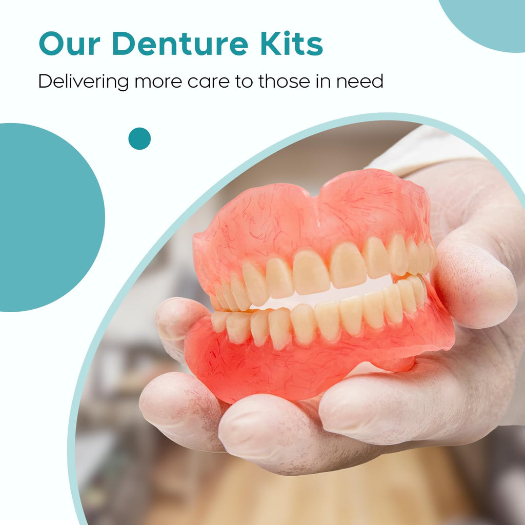 DIY Denture Kit Full Set Top & Bottom Fake Teeth Y524