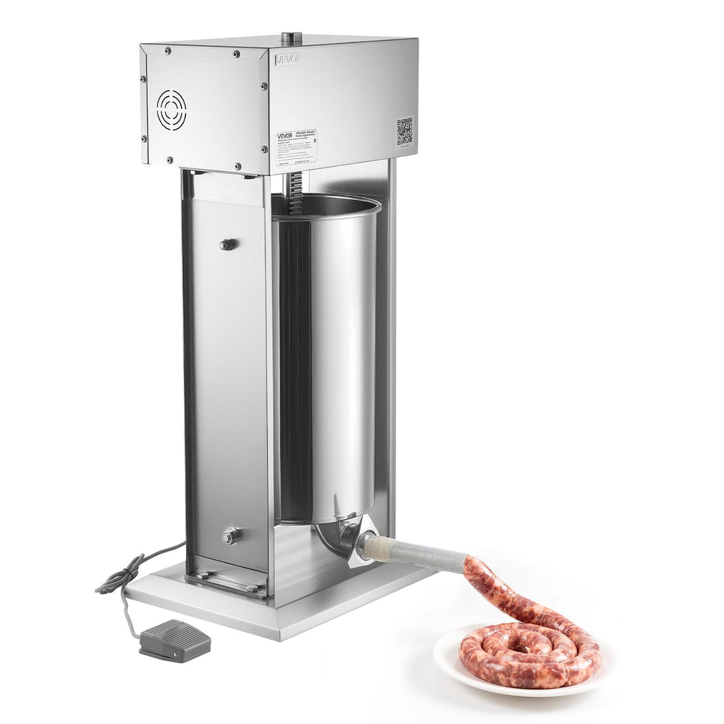 55 LBS Stainless Steel Electric Sausage Stuffer with 5 Stuffing Tubes H76464