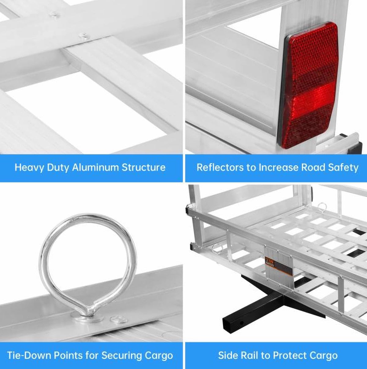 Aluminum Cargo Carrier with 50" Loading Ramp D617457