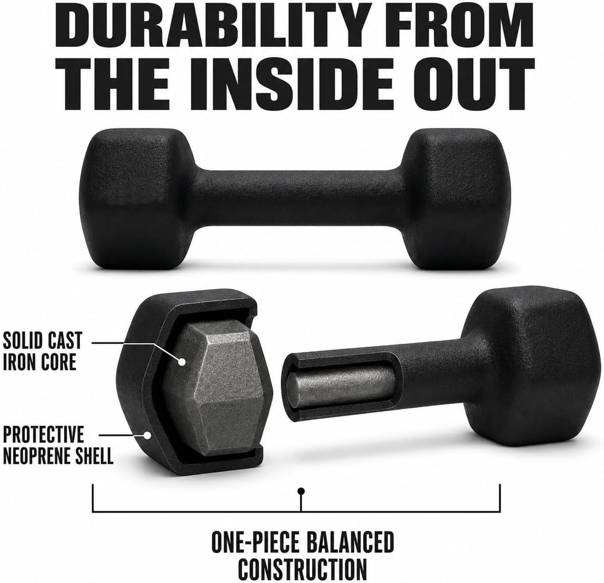 10lb Neoprene Dumbbell Pair O8650