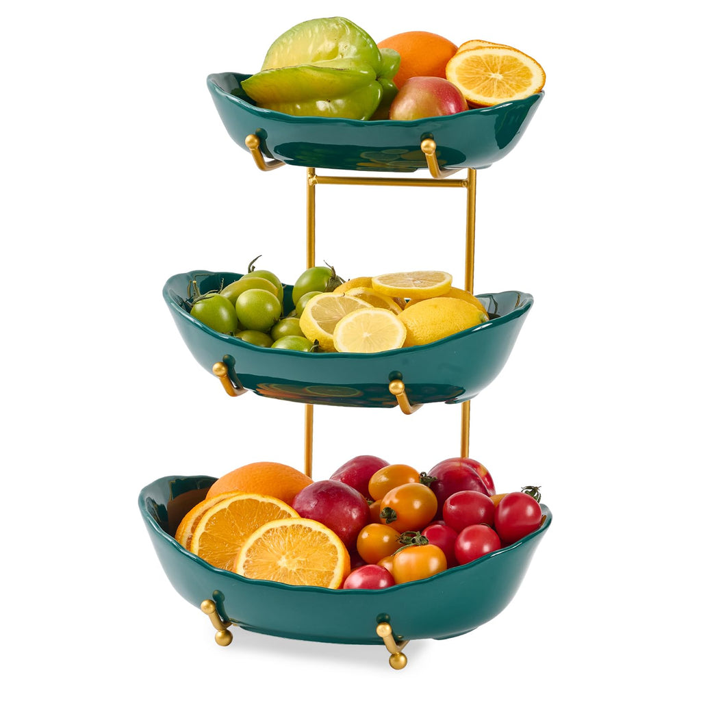 Ceramic 3 Tier Fruit Bowl A62950