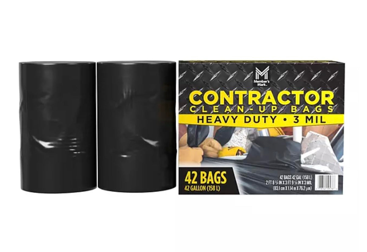 Commercial Contractor Clean-Up Trash Bags 42 gal. 42 ct. H64303