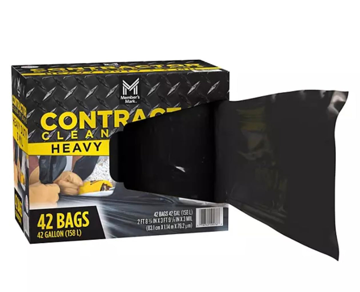 Commercial Contractor Clean-Up Trash Bags 42 gal. 42 ct. H64303