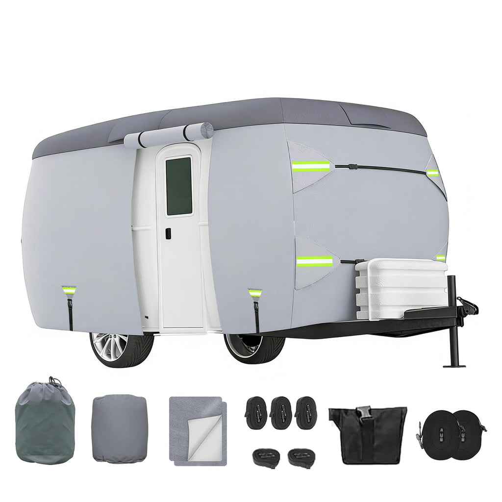7 Layers Waterproof Fiberglass Travel Trailer Cover O9542