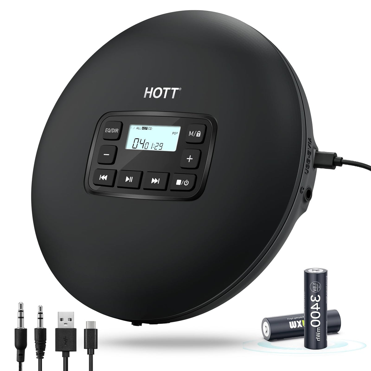 Portable CD Player with Anti-Skip Protection X941345