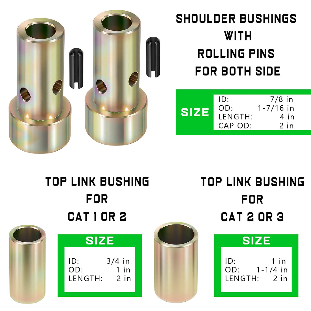 Quick Hitch Bushing Kit with Top Link and Lynch Pin L3039