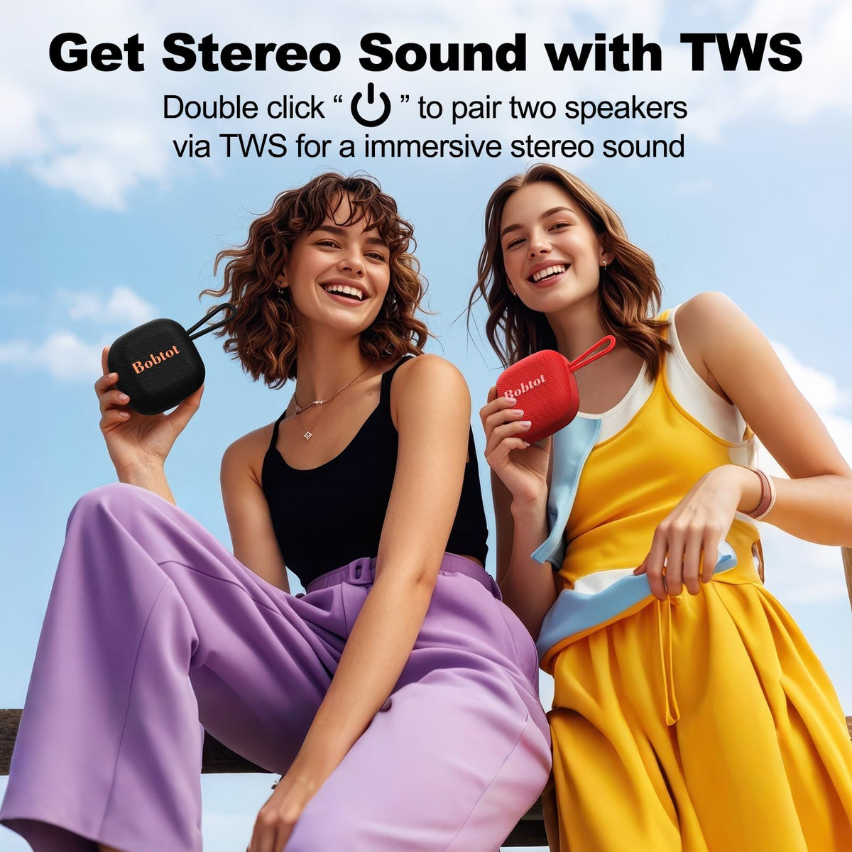 Black Portable Bluetooth Speaker H1471