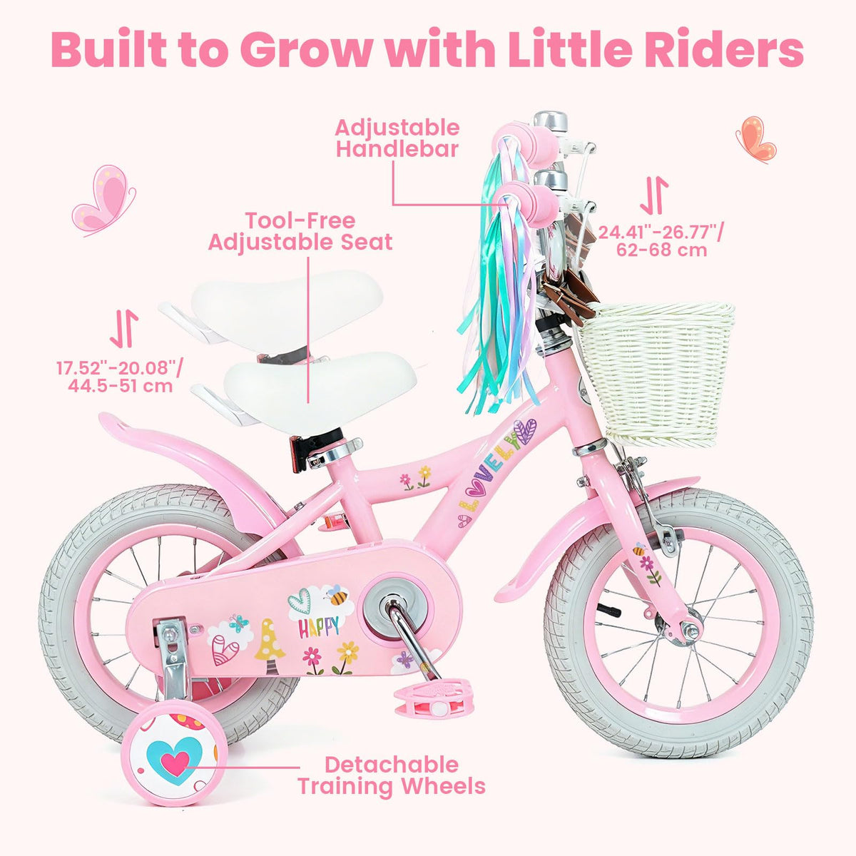 12 14 16 18 Inch Kids Bike with Training Wheels O39099