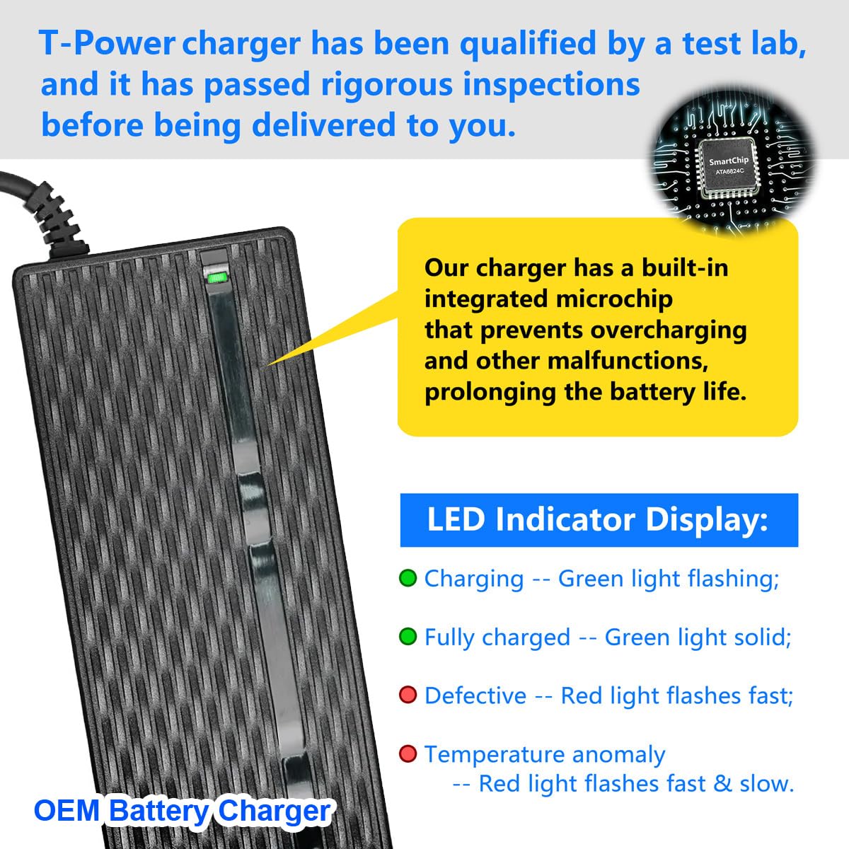 54.6V AC/DC Adapter Electric Bike Battery Charger G470