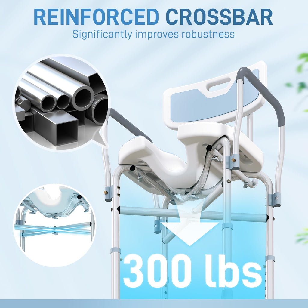 Padded Shower Chair with Arms and Back M18152