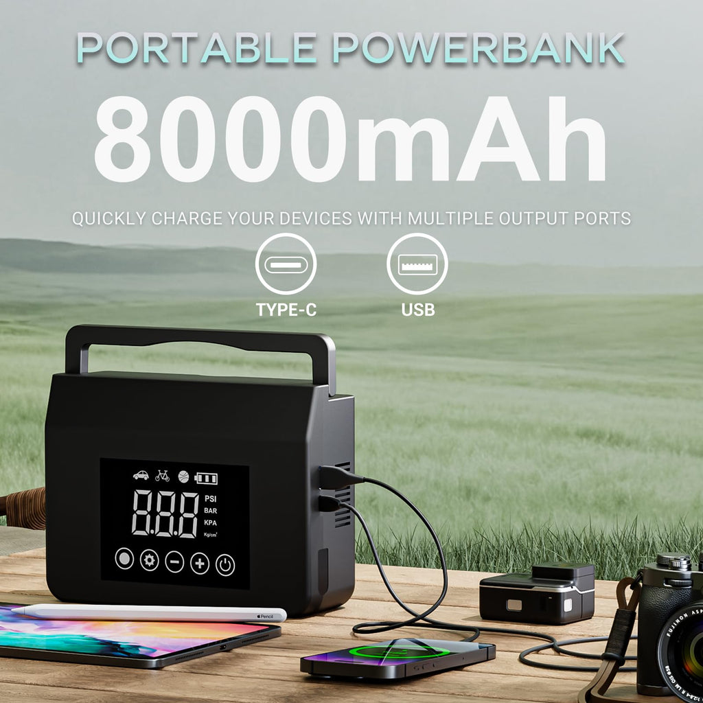 Portable Jump Starter with Air Compressor R7596