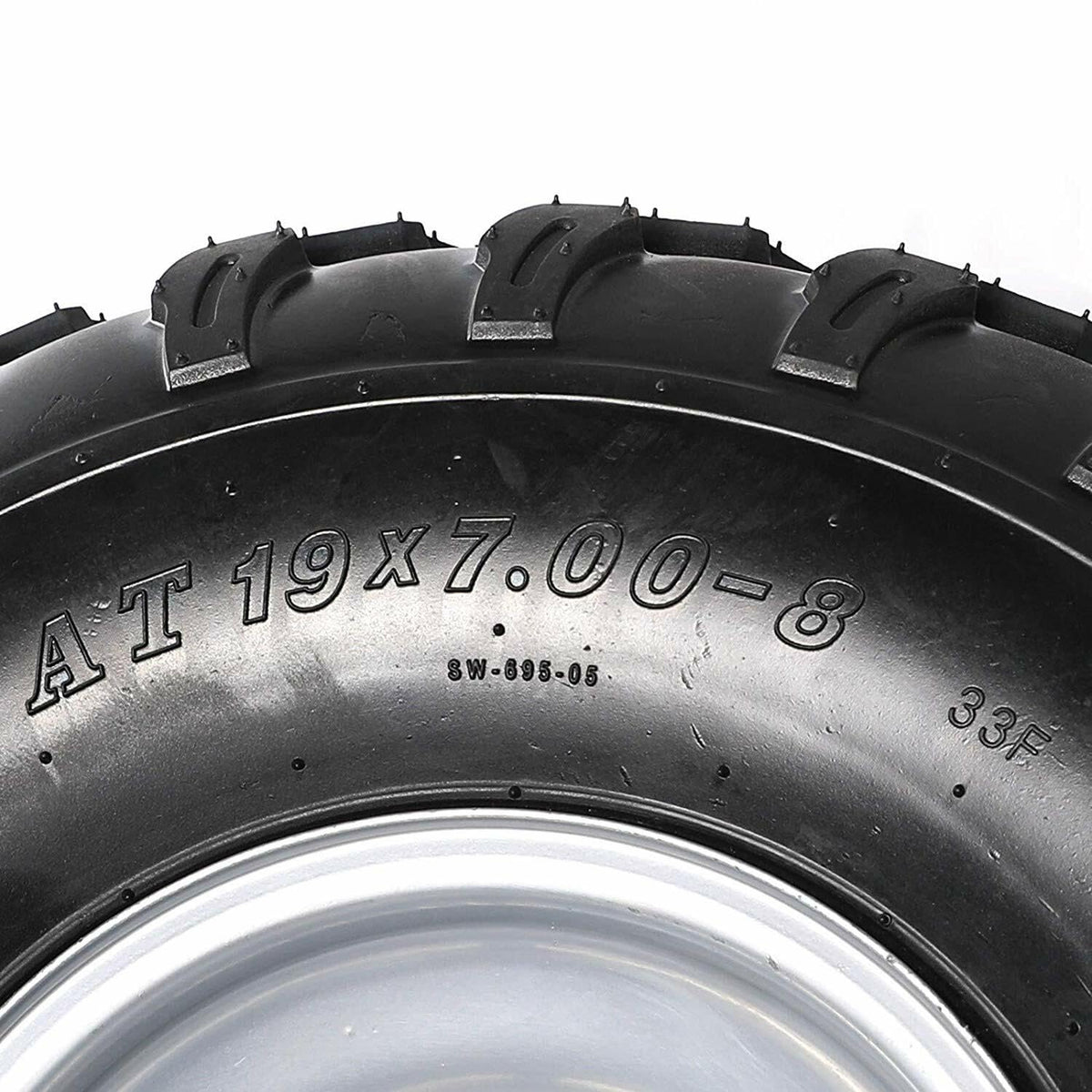 19x7-8 8 Inch All Terrain Tubeless Tire Wheel Assembly 4 Pack C627285