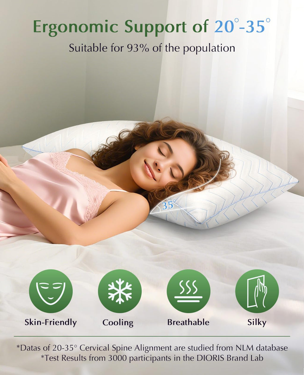 King Size Pillows Set of 2 U439
