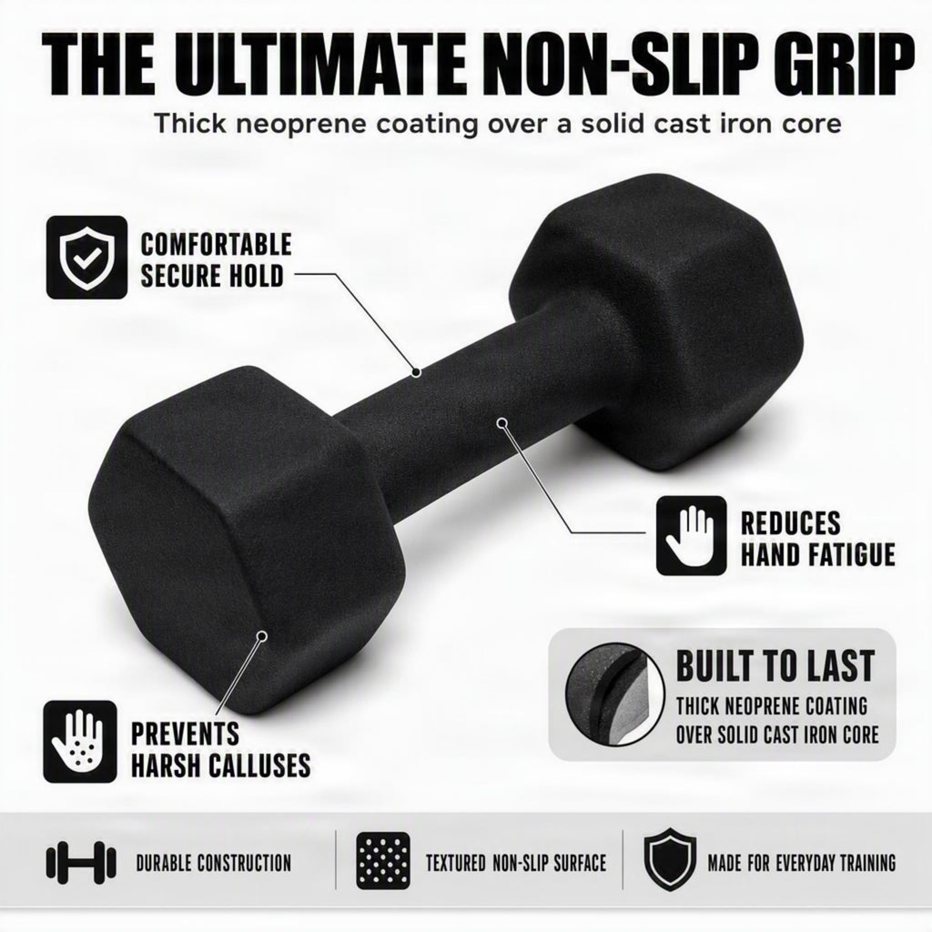 10lb Neoprene Dumbbell Pair O8650