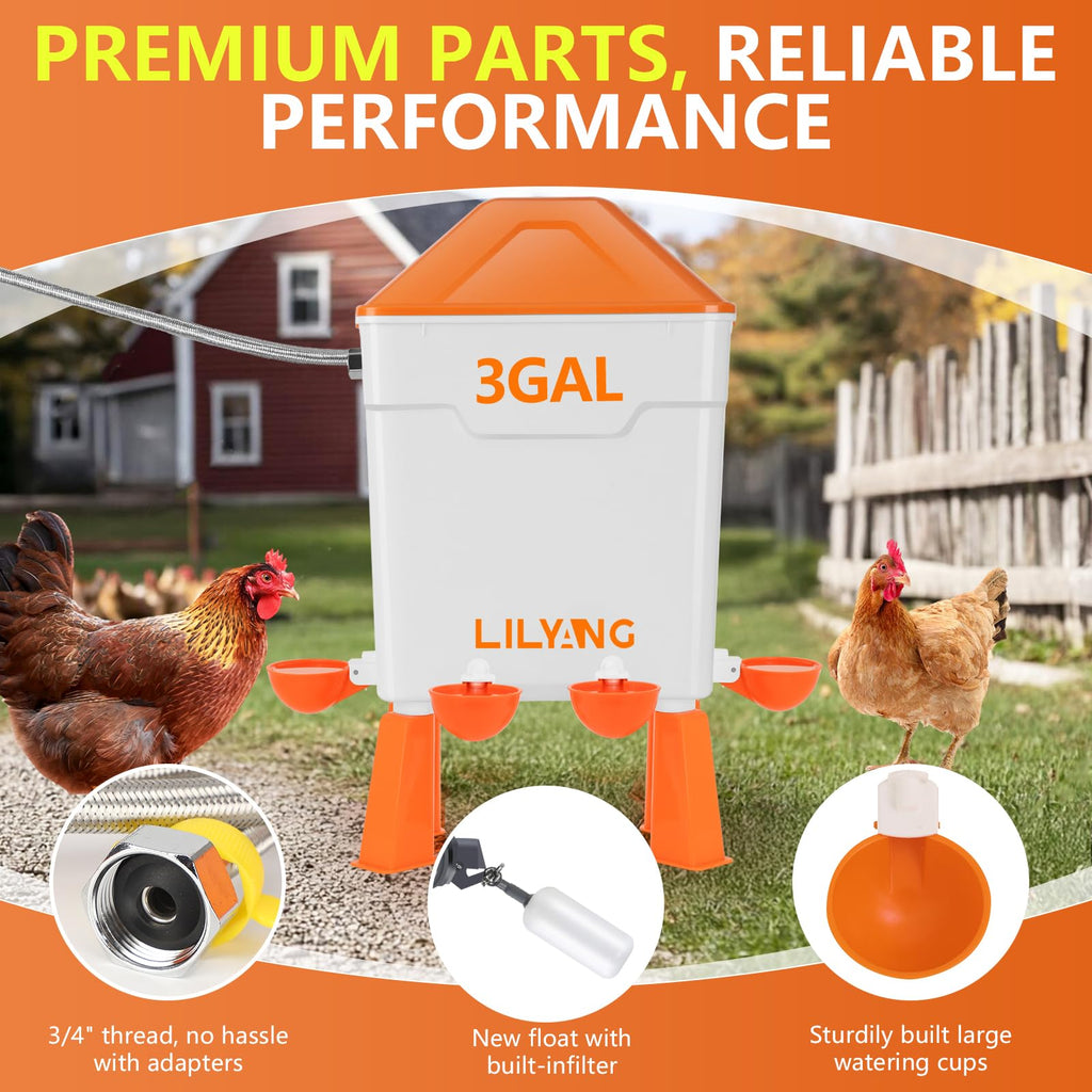 Automatic Chicken Waterer 3 Gallon N29424
