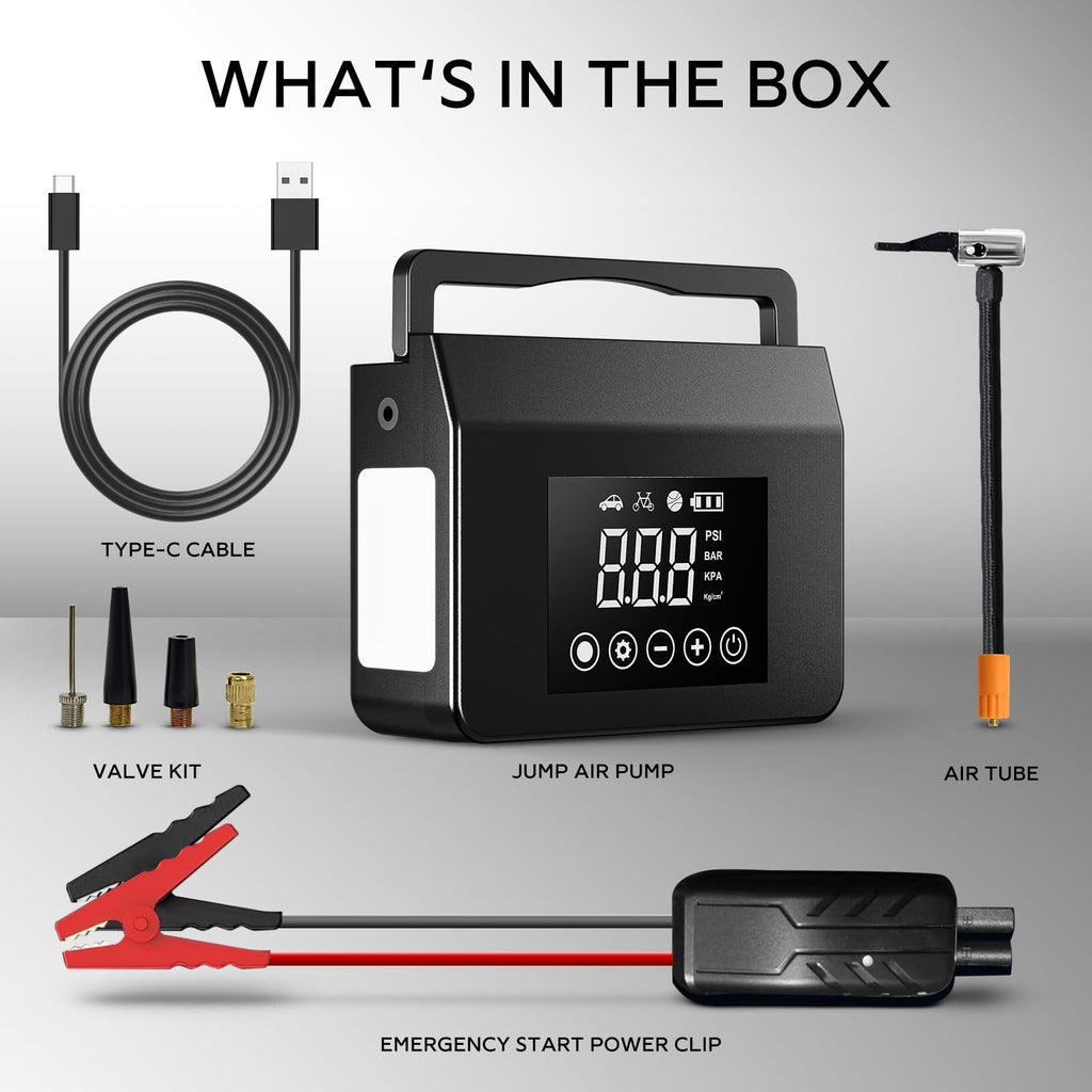 Portable Jump Starter with Air Compressor R7596