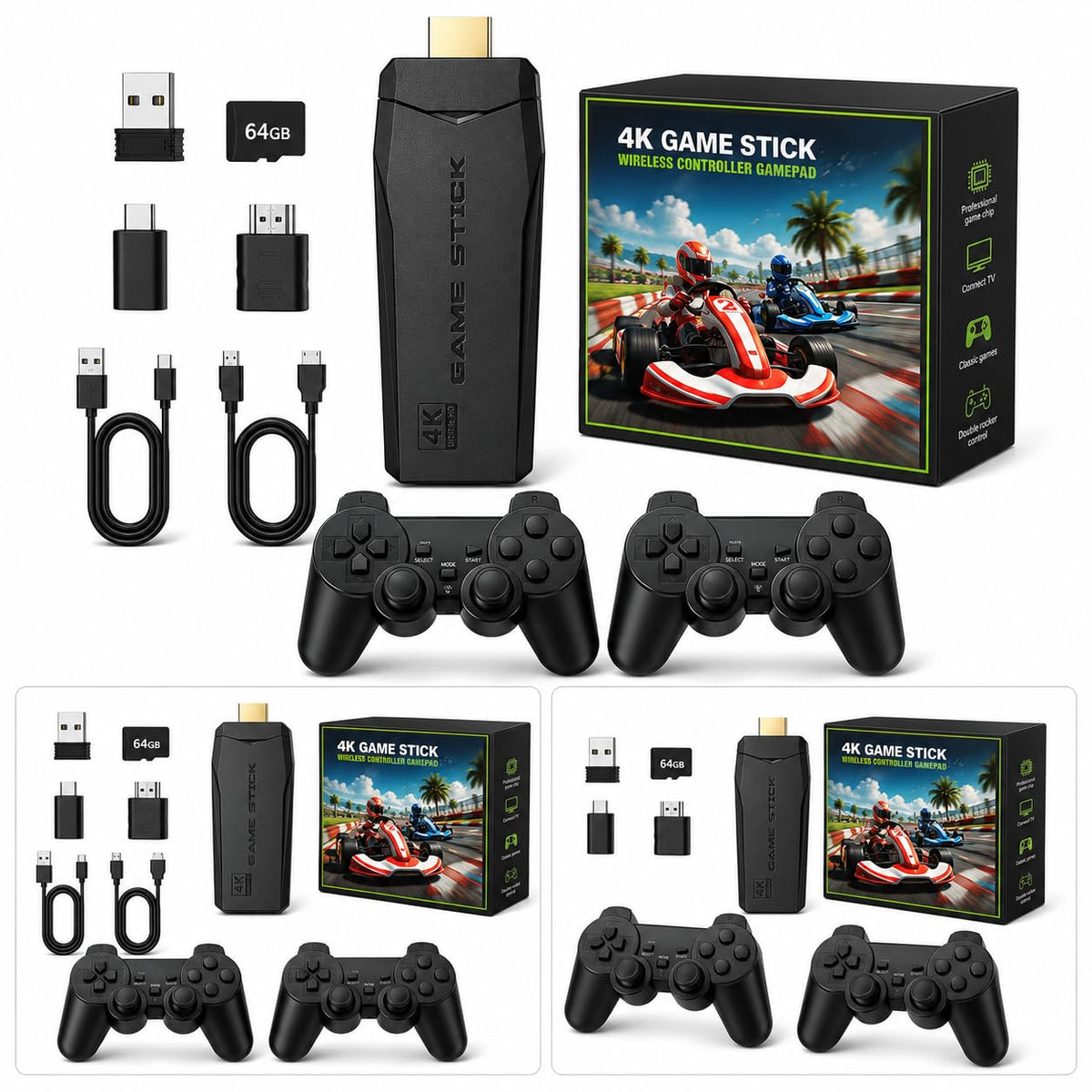 Retro Gaming Console 4K HDMI with 20,000+ Built-in Classic Video Games X2149