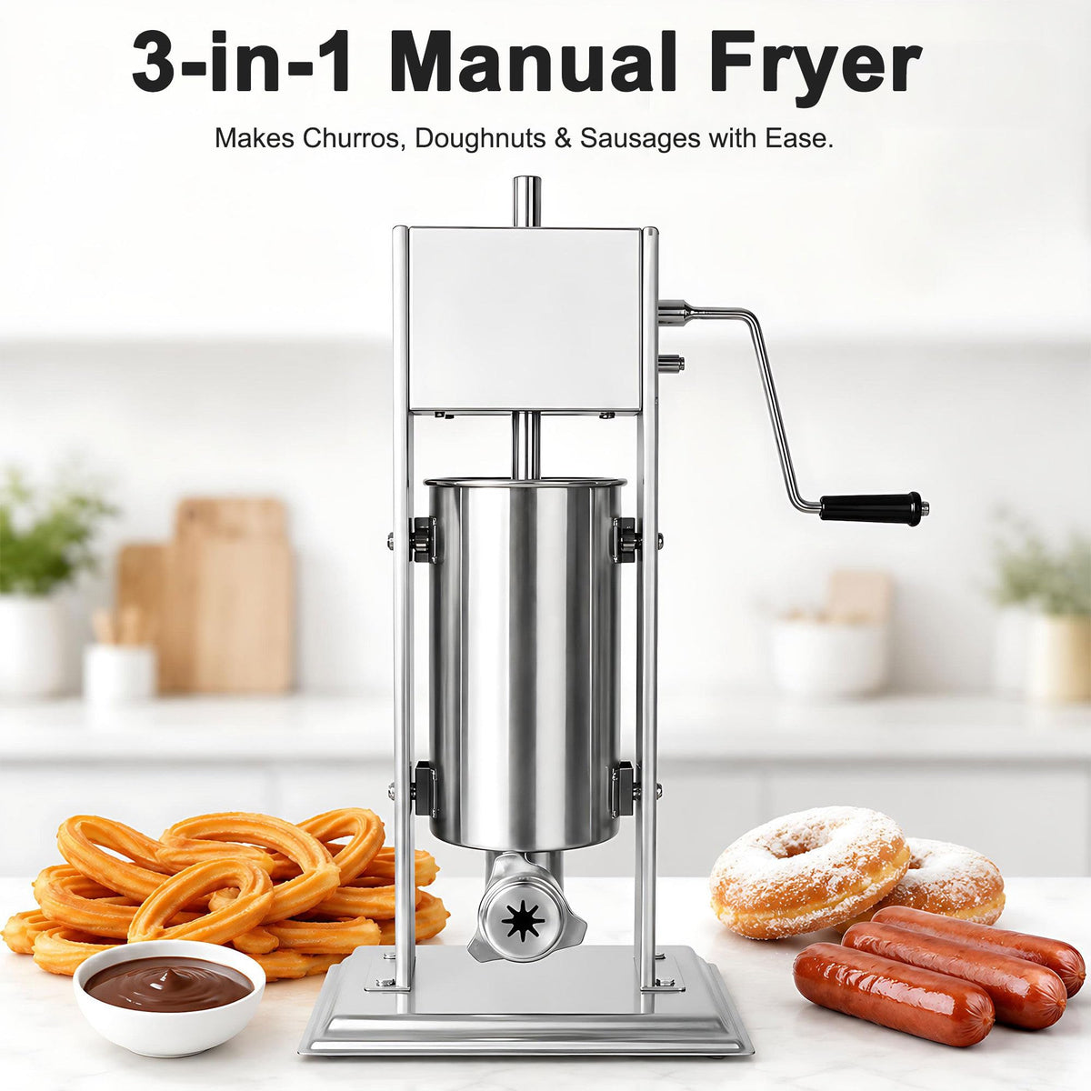 3L 304 Stainless Steel Sausage Stuffer L6163