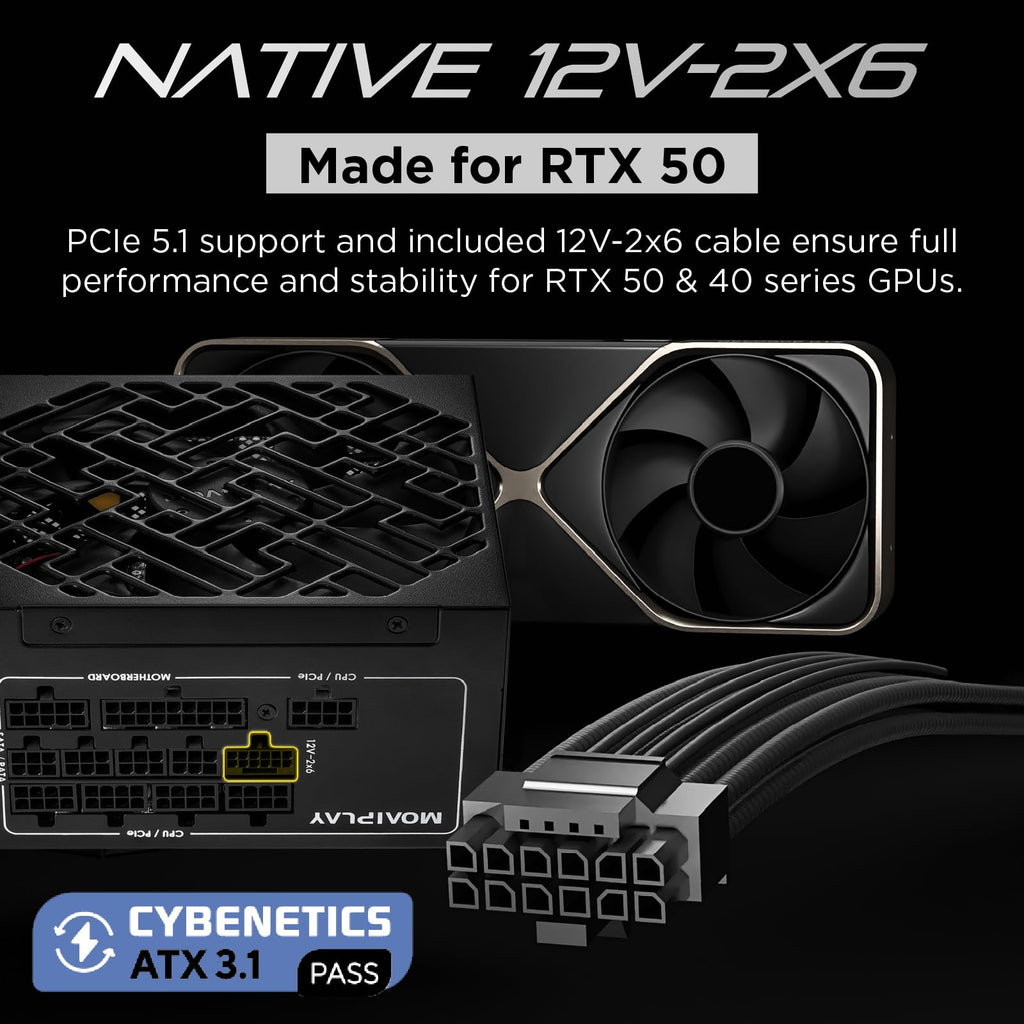 850W Gold Fully Modular ATX 3.1 PSU B4620