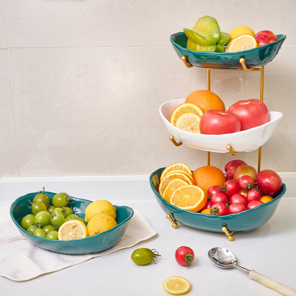 Ceramic 3 Tier Fruit Bowl A62950