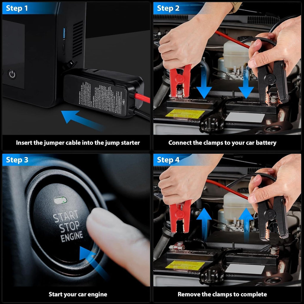 Portable Jump Starter with Air Compressor R7596