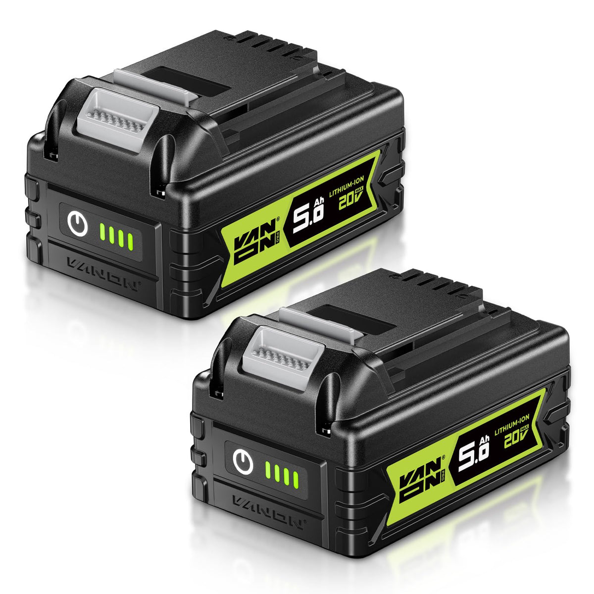 20V Max 5.0Ah Lithium Battery 2 Pack A9408