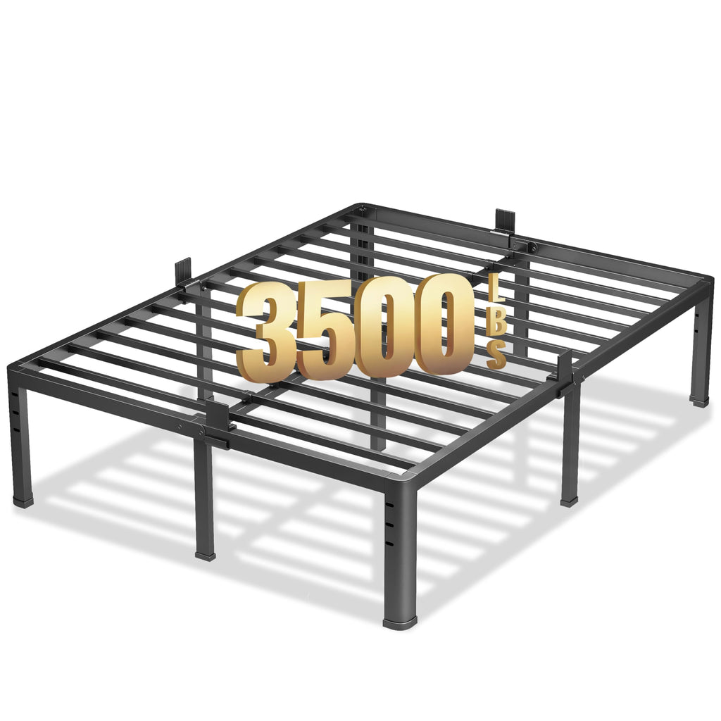18 Inch Queen Size Metal Platform Bed Frame N17453