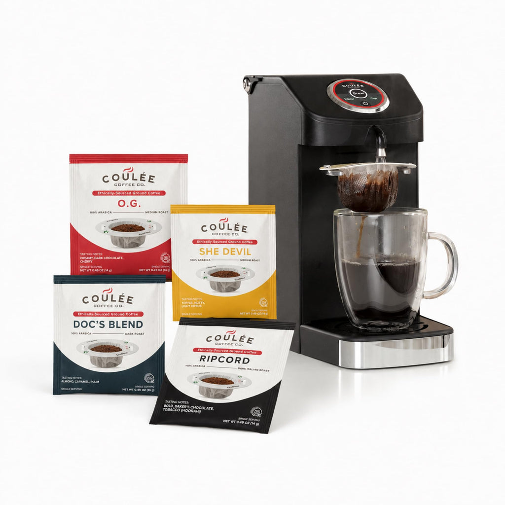 Single Serve Pour Over Coffee Maker Stainless Steel Black G668