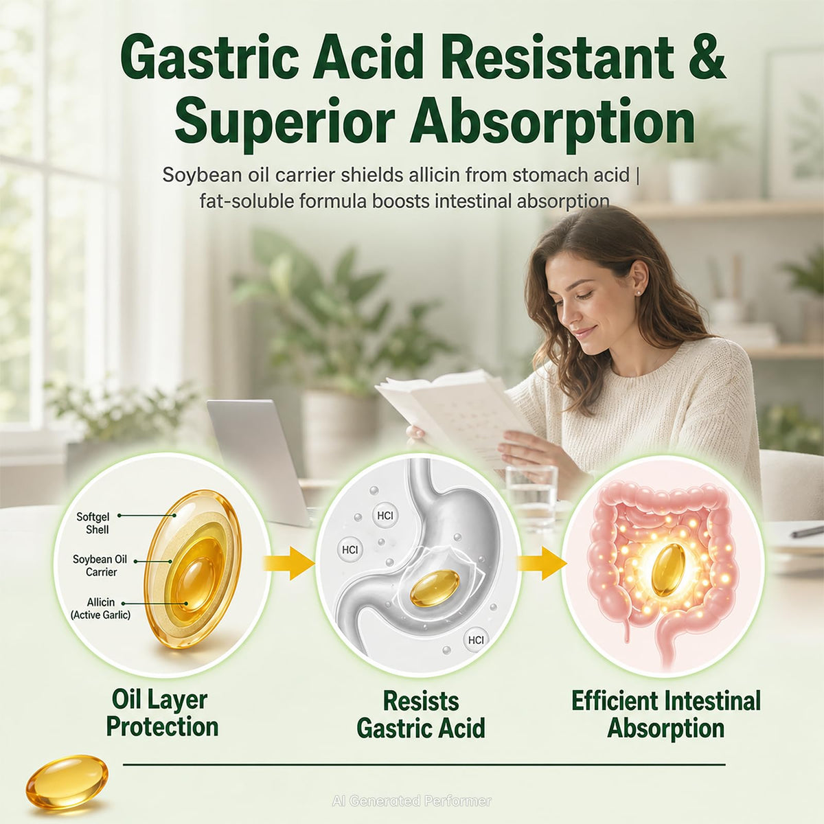 Odorless Garlic Oil Softgels, 60 Softgels X22877