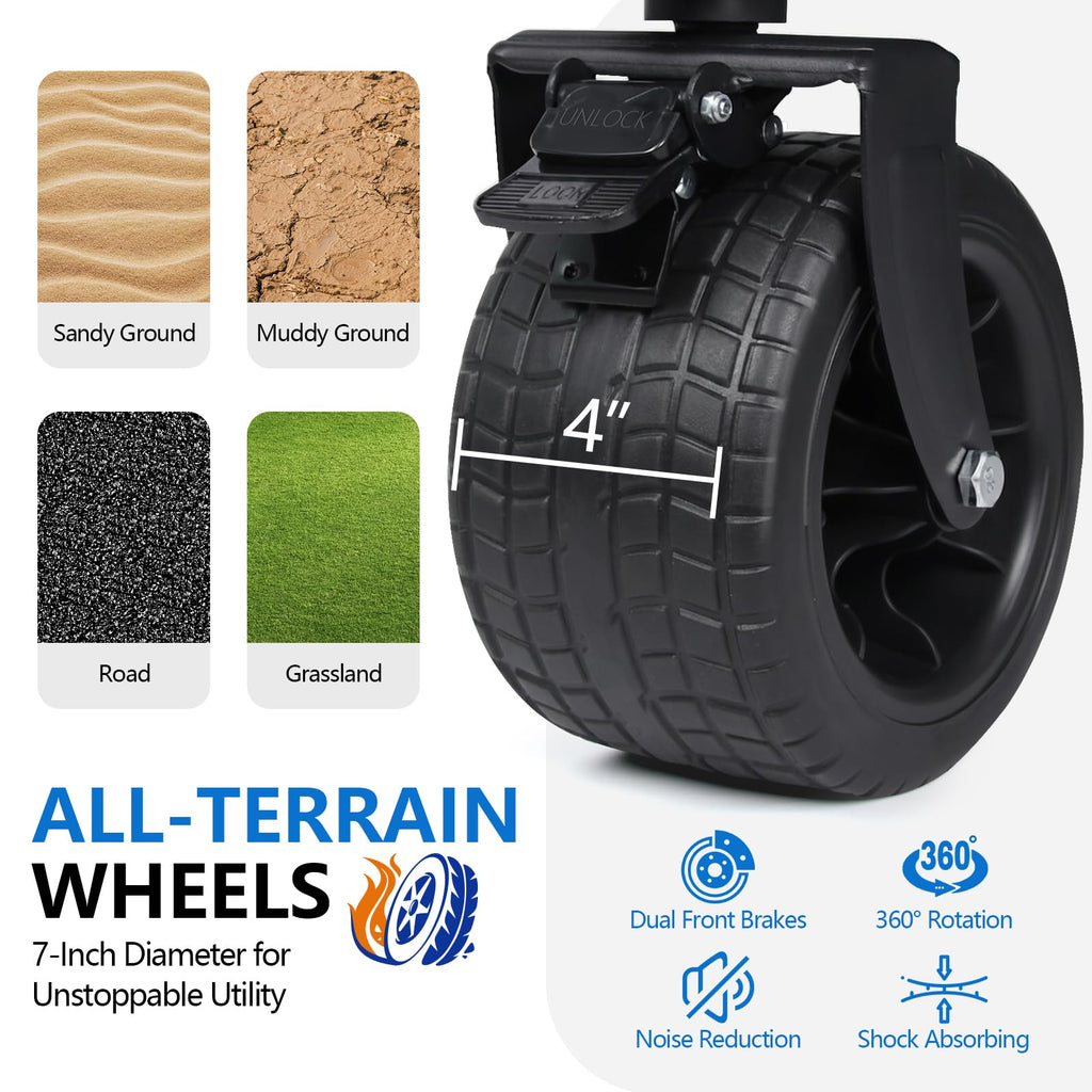 400L Foldable Utility Cart F3247