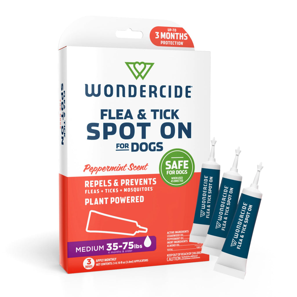 Flea Tick & Mosquito Dog Spot On Medium 3 Tubes of 0.10 oz D9319