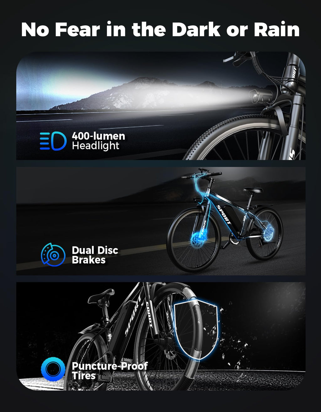 350W 7-Speed Electric Bike J2181