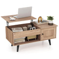 Lift Top Coffee Table with Storage and Hidden Compartment Q2793