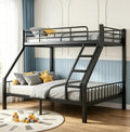 Twin XL Over Queen Bunk Bed with Angled Ladder W2325