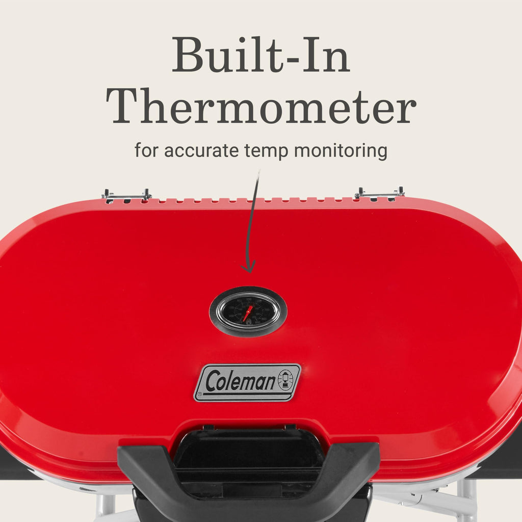 Portable Propane Grill, 3 Burners, Red Z5932