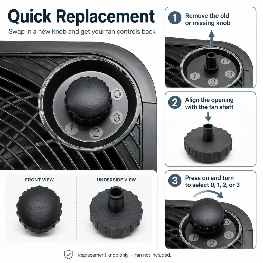 Black Replacement Power Speed Knob G781097
